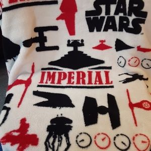 White, Red & Black Stars Wars Fleece Blanket 50×48